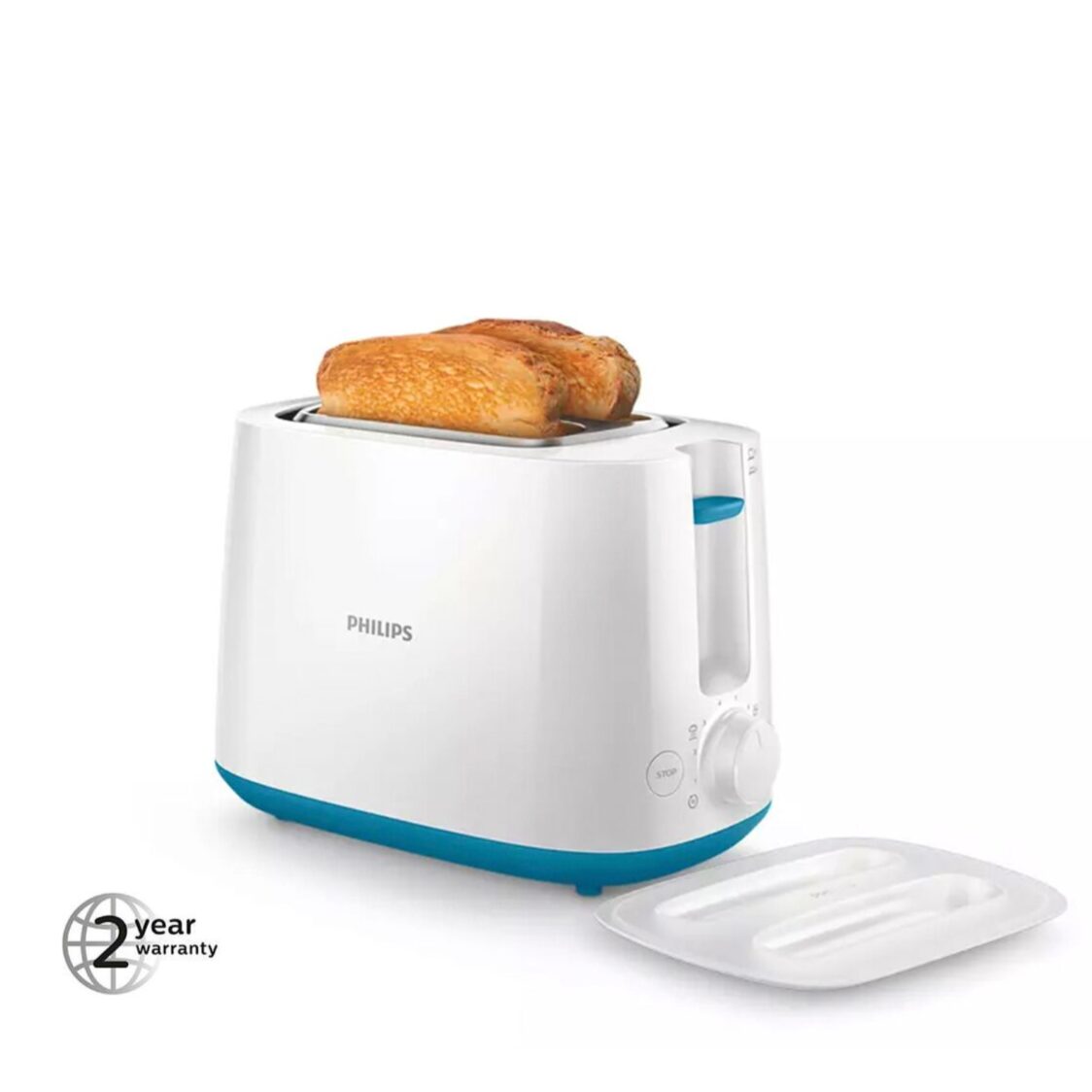 Philips Daily Collection Toaster 830W - Blue (HD2584/30)