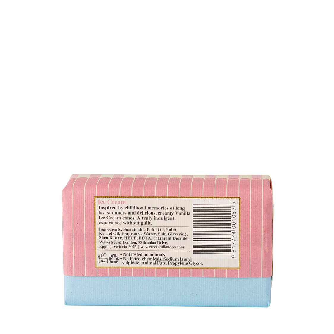 Wavertree & London Ice Cream Soap Bar 200g
