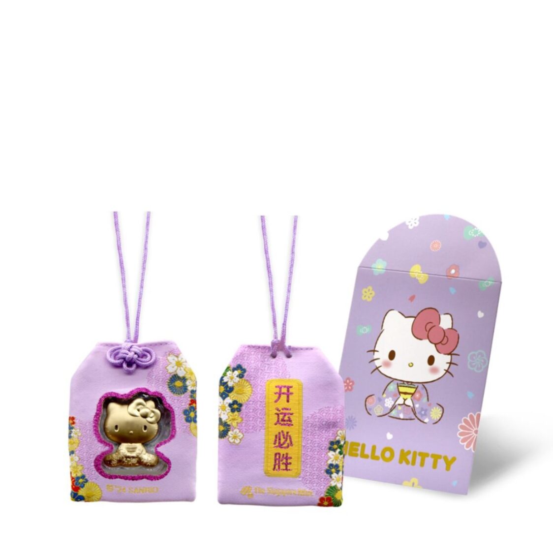 The Singapore Mint Sanrio Hello Kitty Showa Collection Gold Foil with Charm Bag
