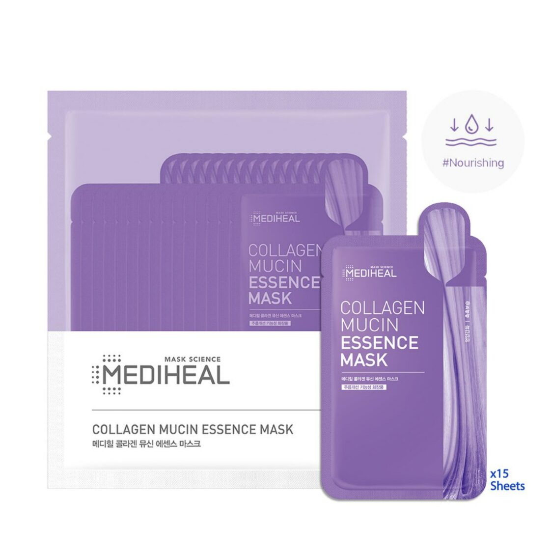Mediheal Collagen Mucin Essence Mask 15x20ml 505592