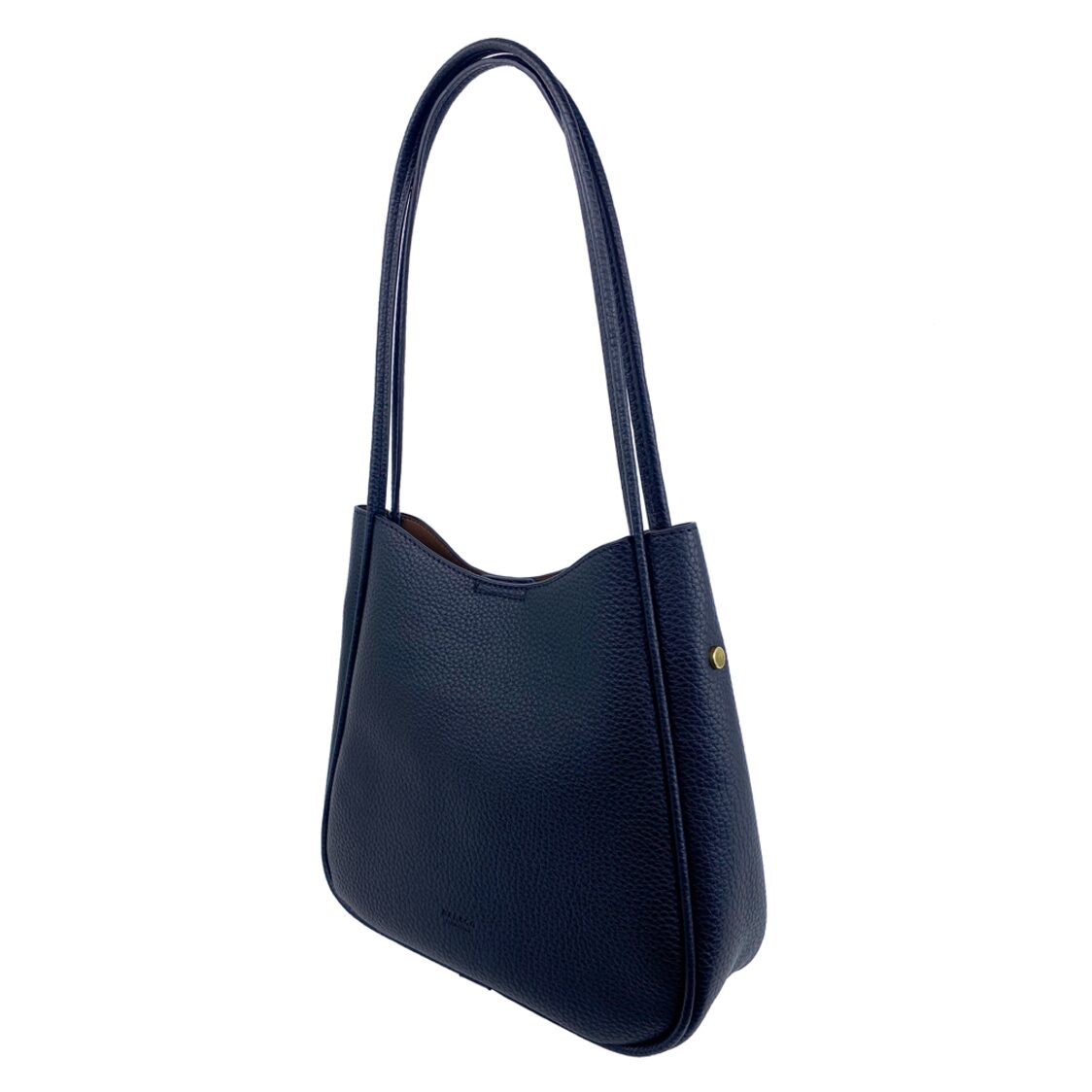 Mel&Co Pebbled Double Handle Shoulder Bag