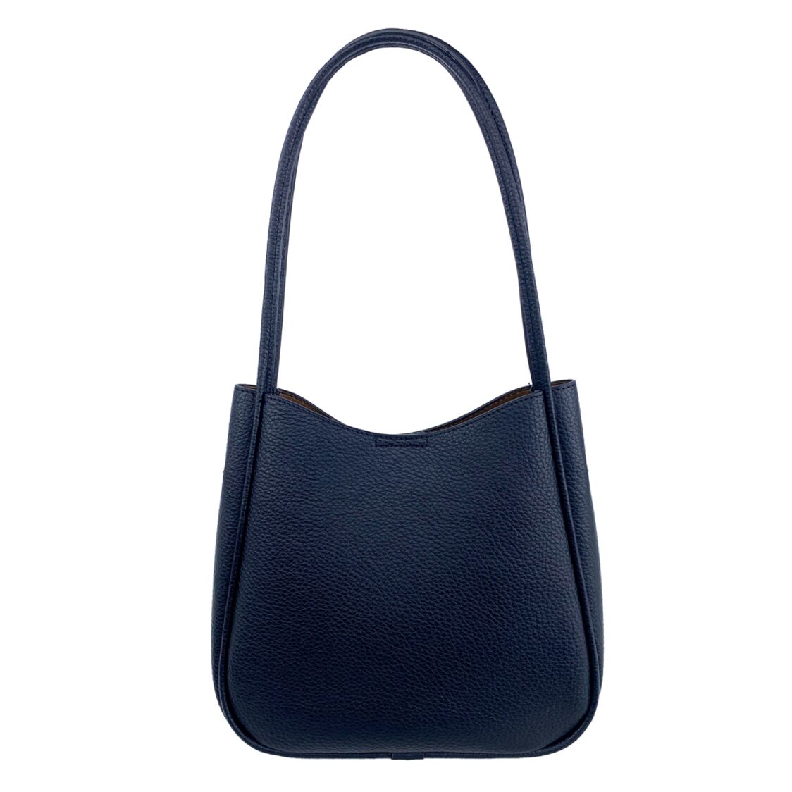 Mel&Co Pebbled Double Handle Shoulder Bag