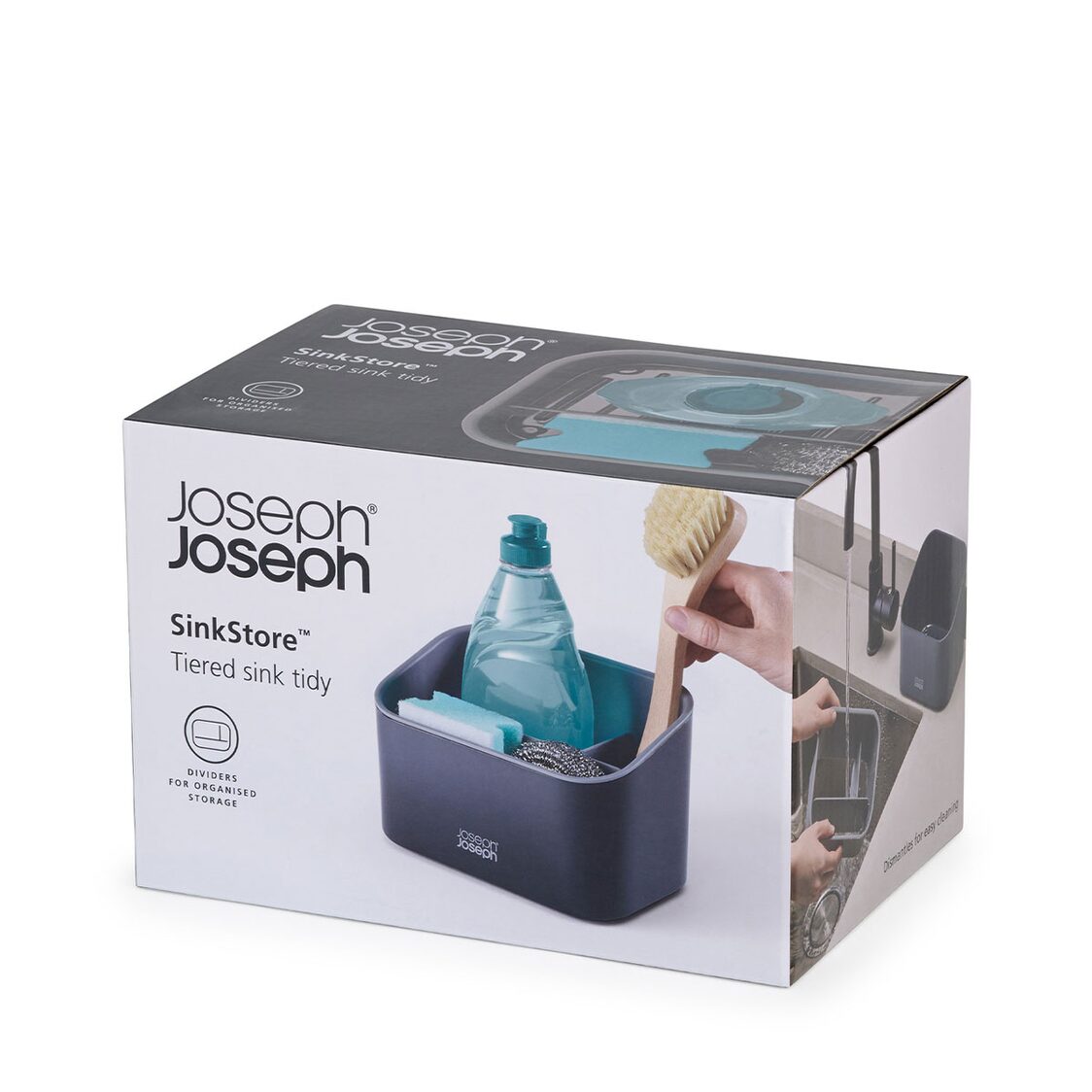 Joseph-Joseph SinkStore Tiered Grey Sink Tidy