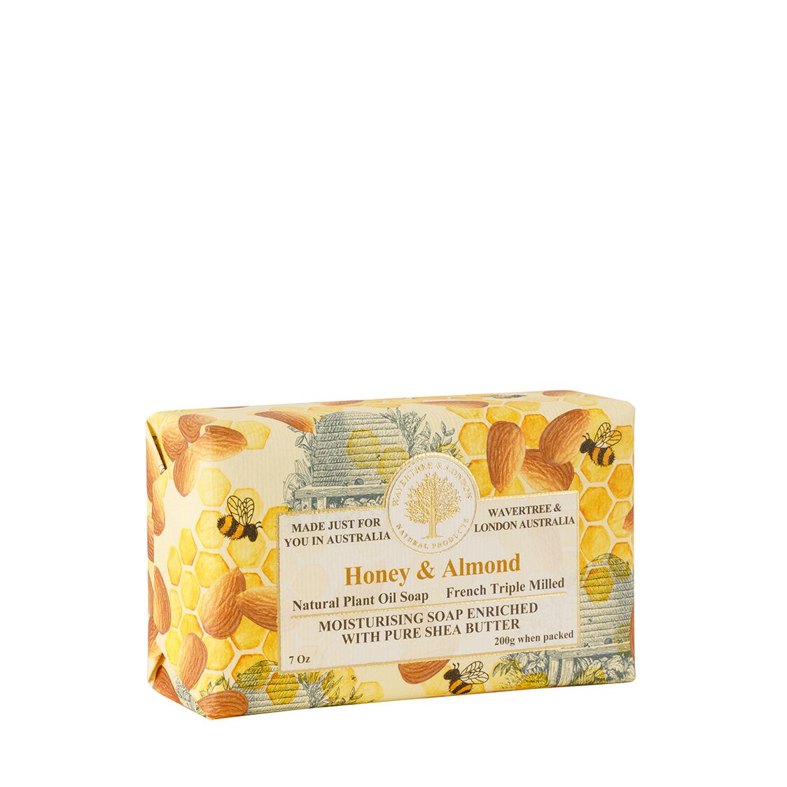 Wavertree & London Honey & Almond Soap Bar 200g