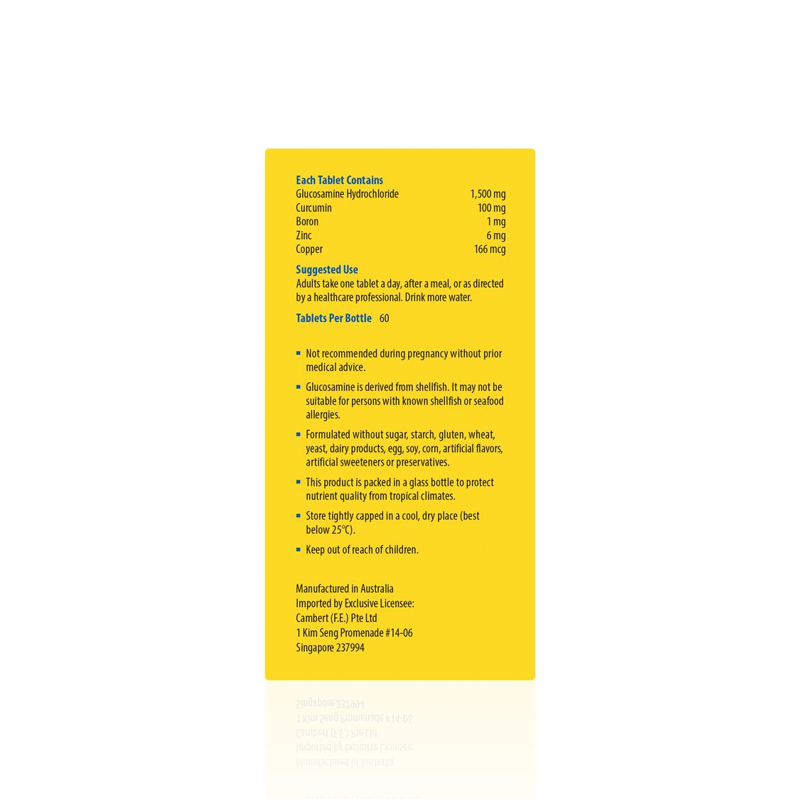 Kordel's Glucosamine 1500 + Curcumin 60's