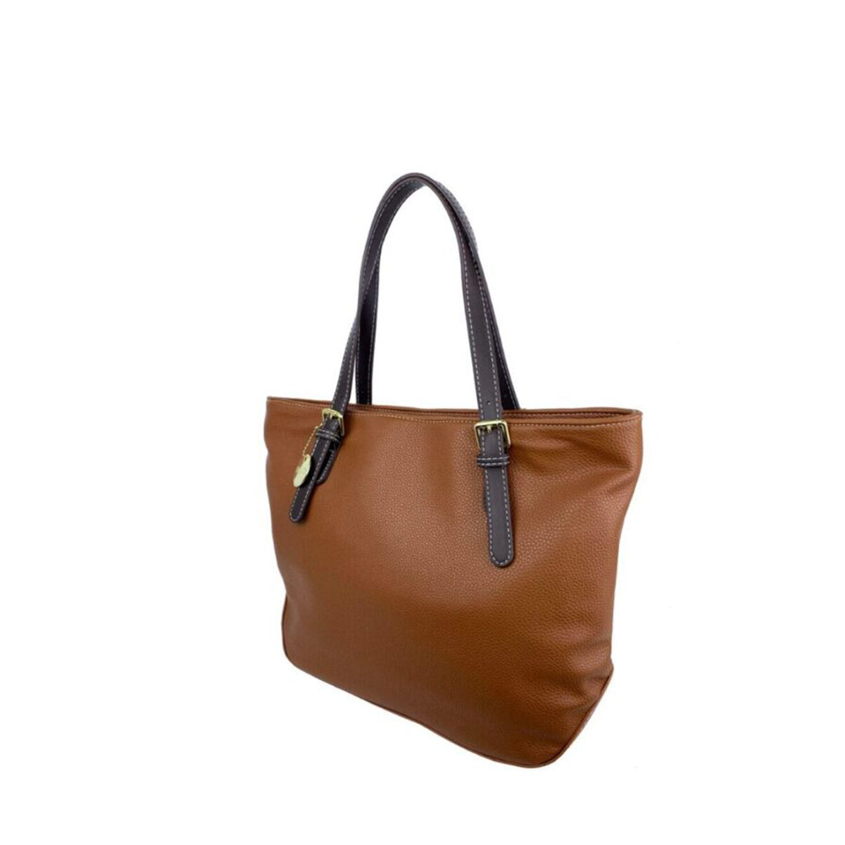 Mel&Co Pebbled Faux Leather Tote