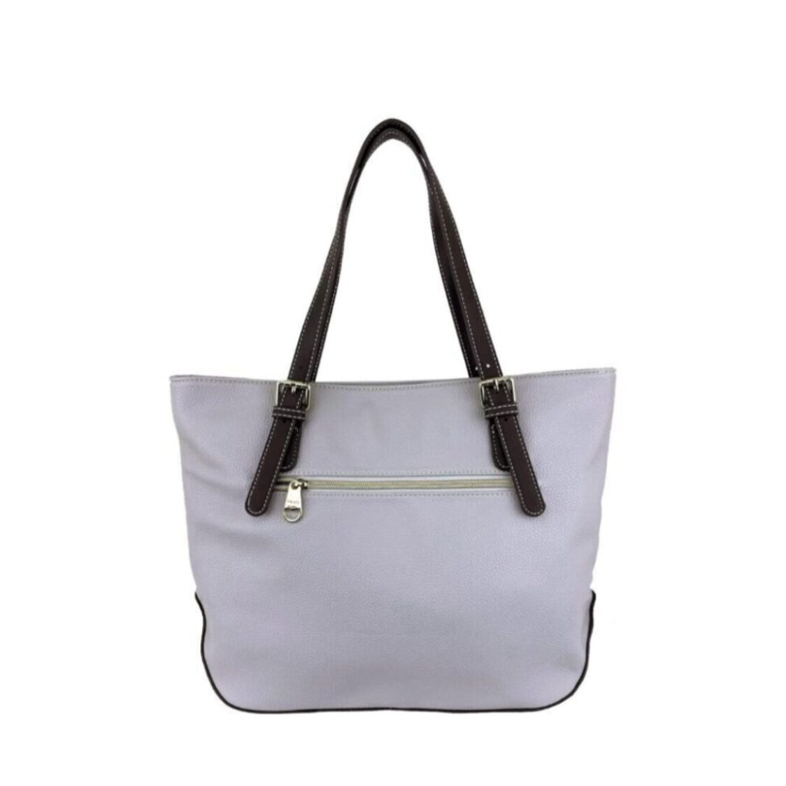 Mel&Co Pebbled Faux Leather Tote