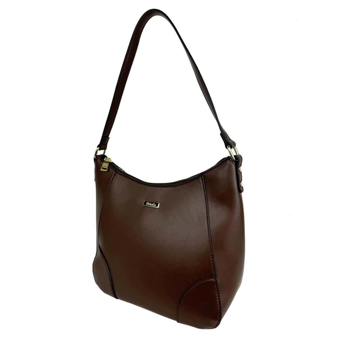Mel&Co Faux Leather Lightweight Shoulder Bag