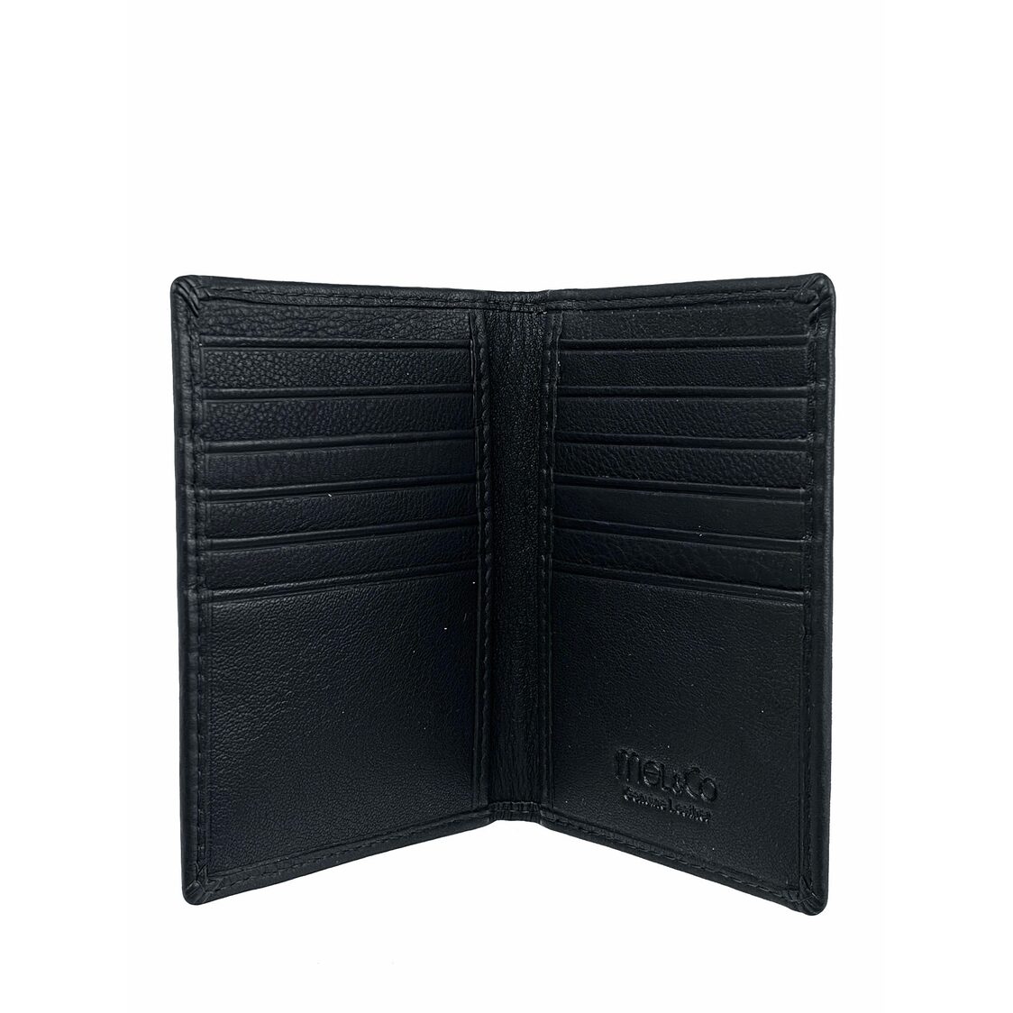 Mel&Co Genuine Leather Bi-Fold Card Holder