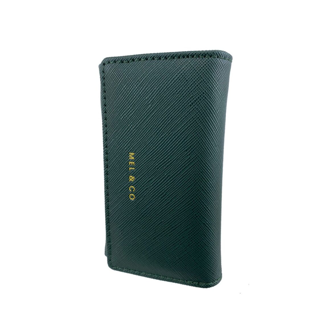 Mel&Co Saffiano-Effect Basic Key Pouch