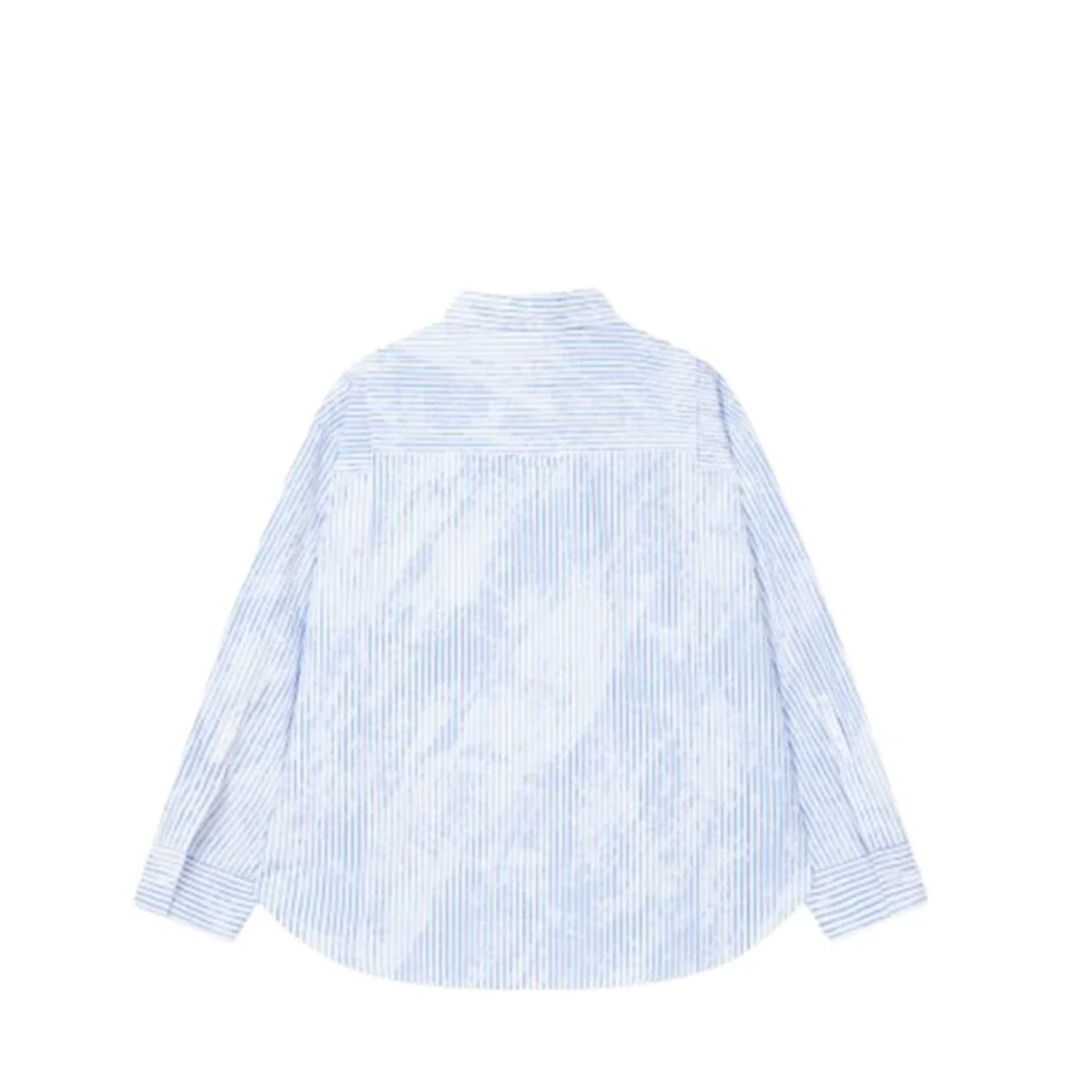 Voice Of Voices Lettering Pocket Stripe Shirts White