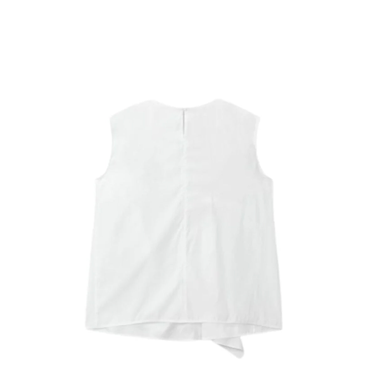 Voice Of Voices Twist Detail Sleeveless Shirts White
