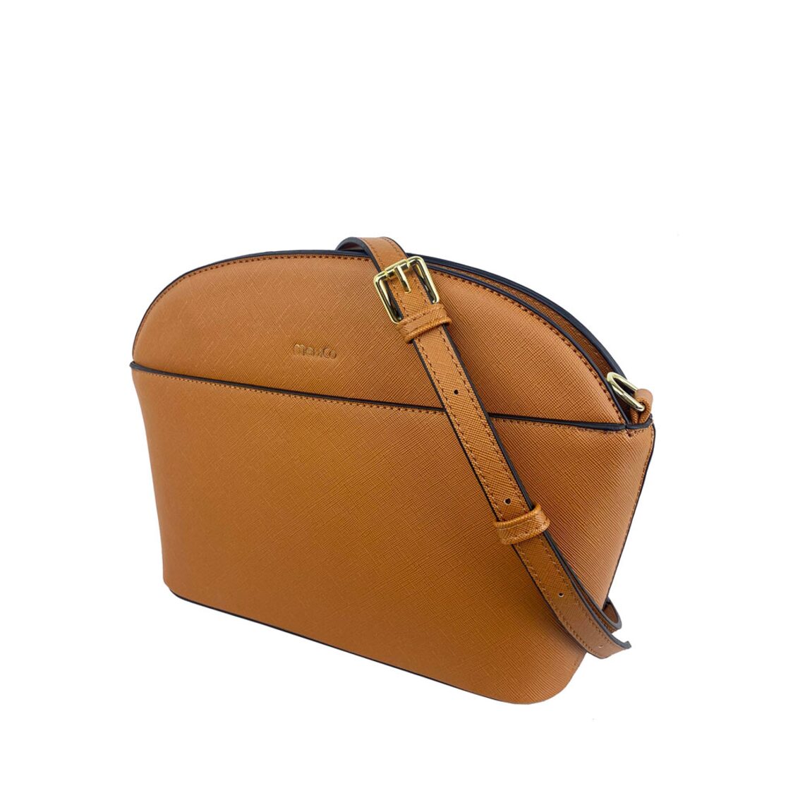 Mel&Co Saffiano-Effect Dome Sling Bag