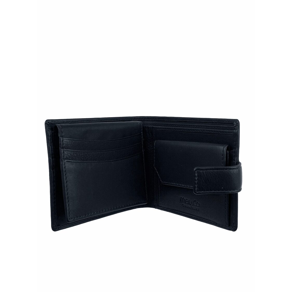 Mel&Co Genuine Leather Bi-Fold With Snap Closure