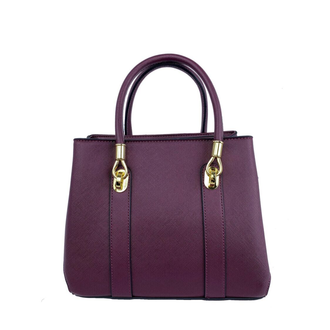 Mel&Co Saffiano-Effect Satchel Bag