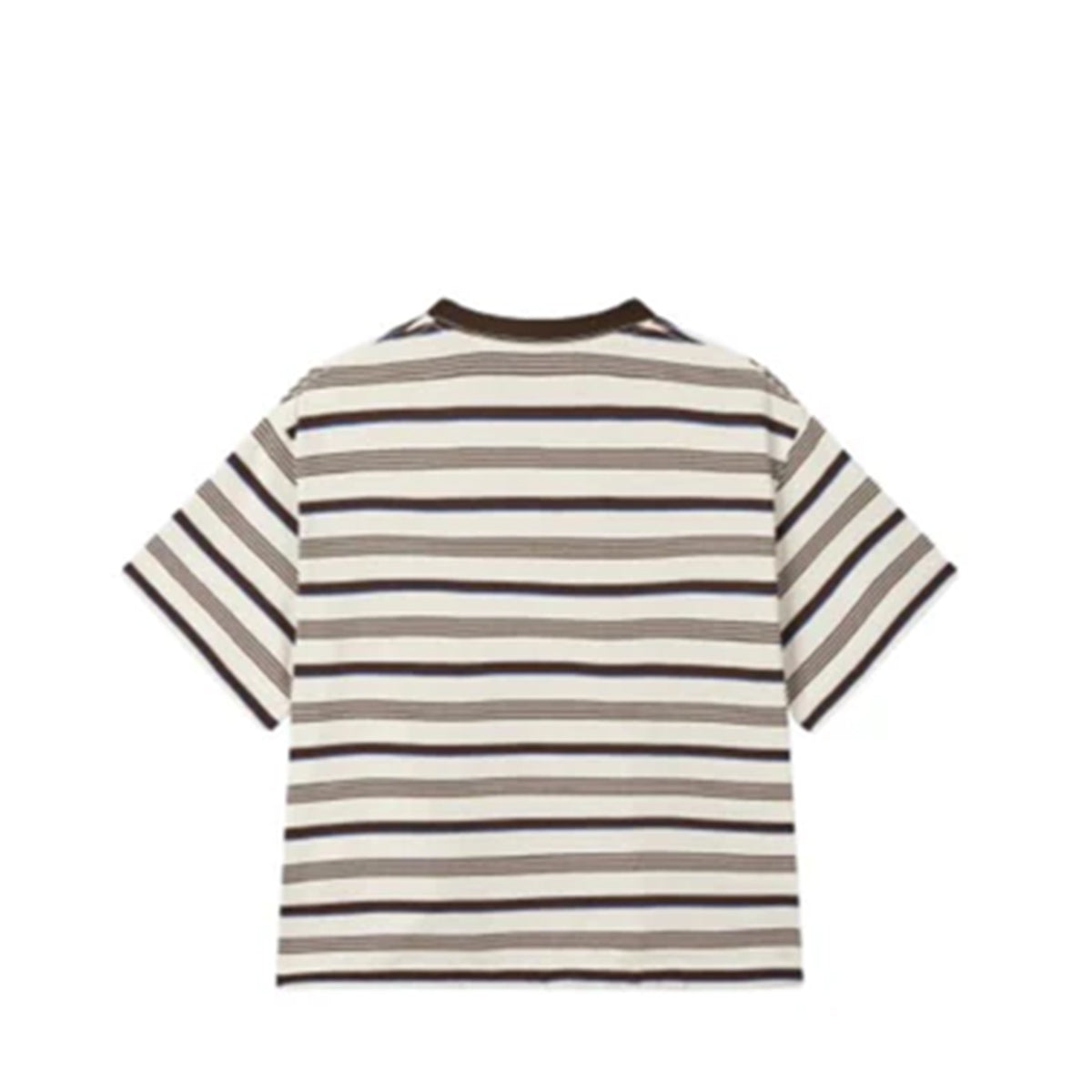 Voice Of Voices Multi Stripe Round Tshirt Cream