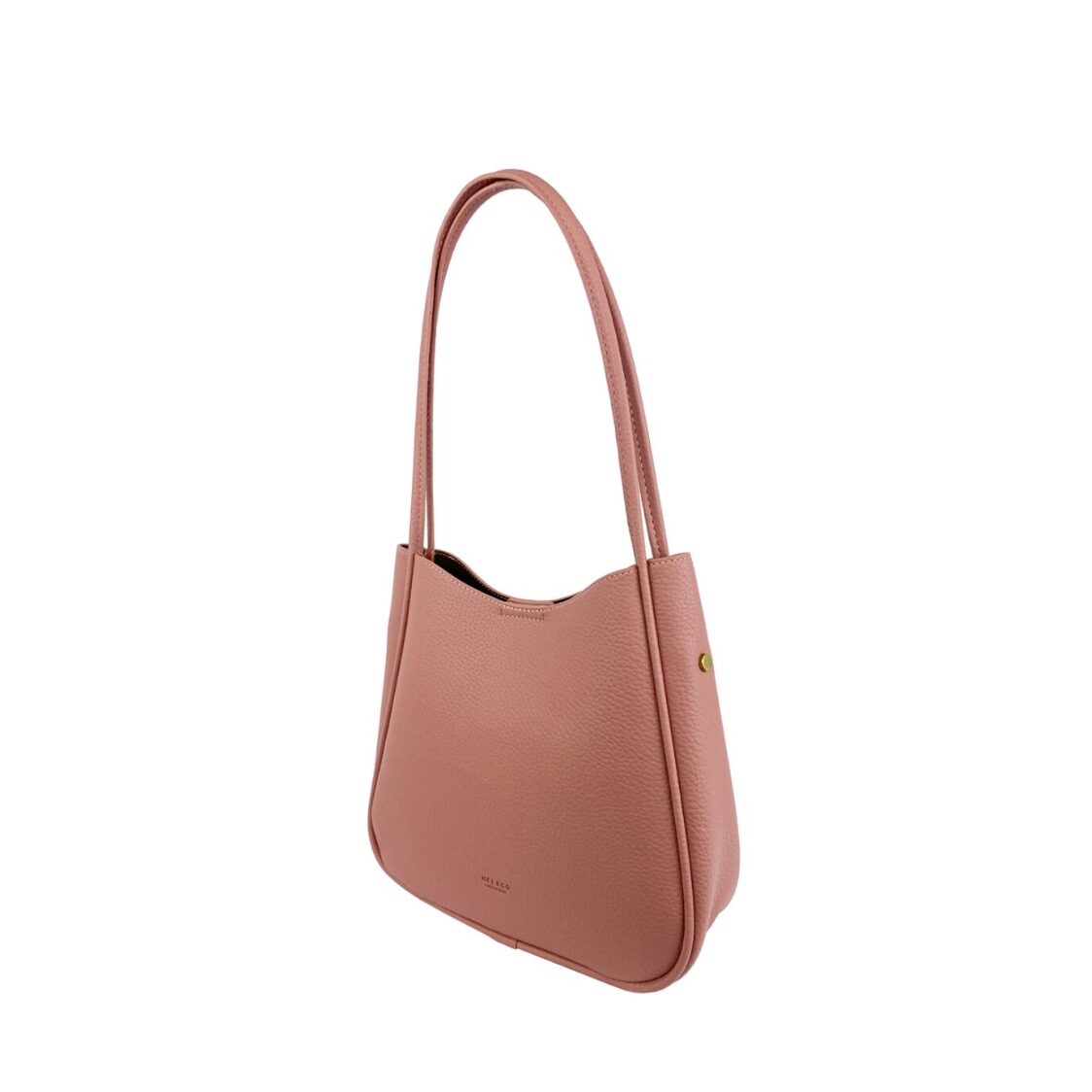 Mel&Co Pebbled Double Handle Shoulder Bag