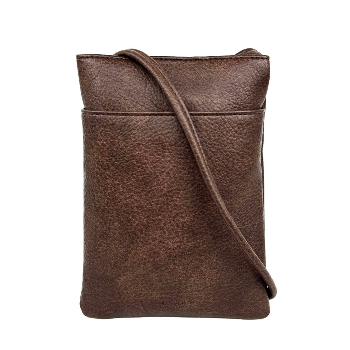 Mel&Co Faux Leather Flat Sling Pouch