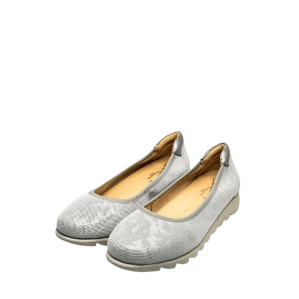 Barani Leather Pumps/Ballet Flats 8938 - 220 (Textured Leather) - Gunmetal - Metro Singapore Departmental Store - Celebrating 69 Years in SG