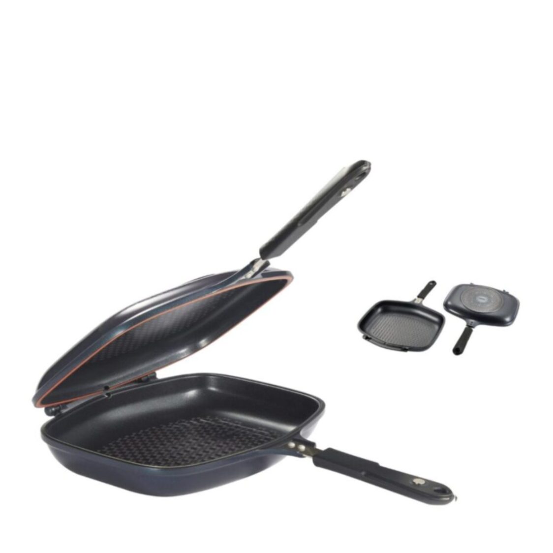 Happycall Crocodile IH Graphene Synchro Double Pan - Jumbo Grill (3002-0127)