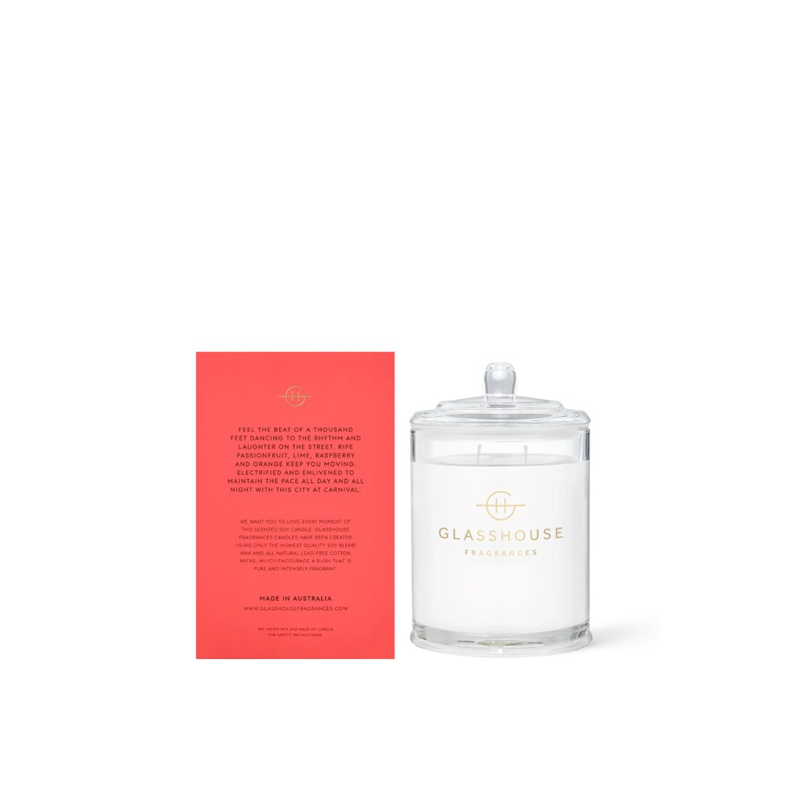Glasshouse Soy Candle 380g | One Night in Rio