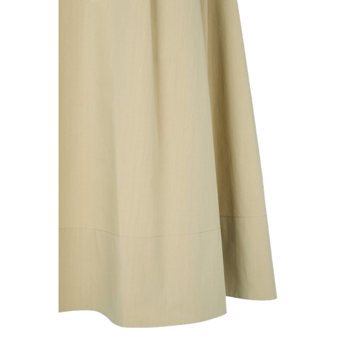 Voice Of Voices Flare Banding Long Skirt Beige