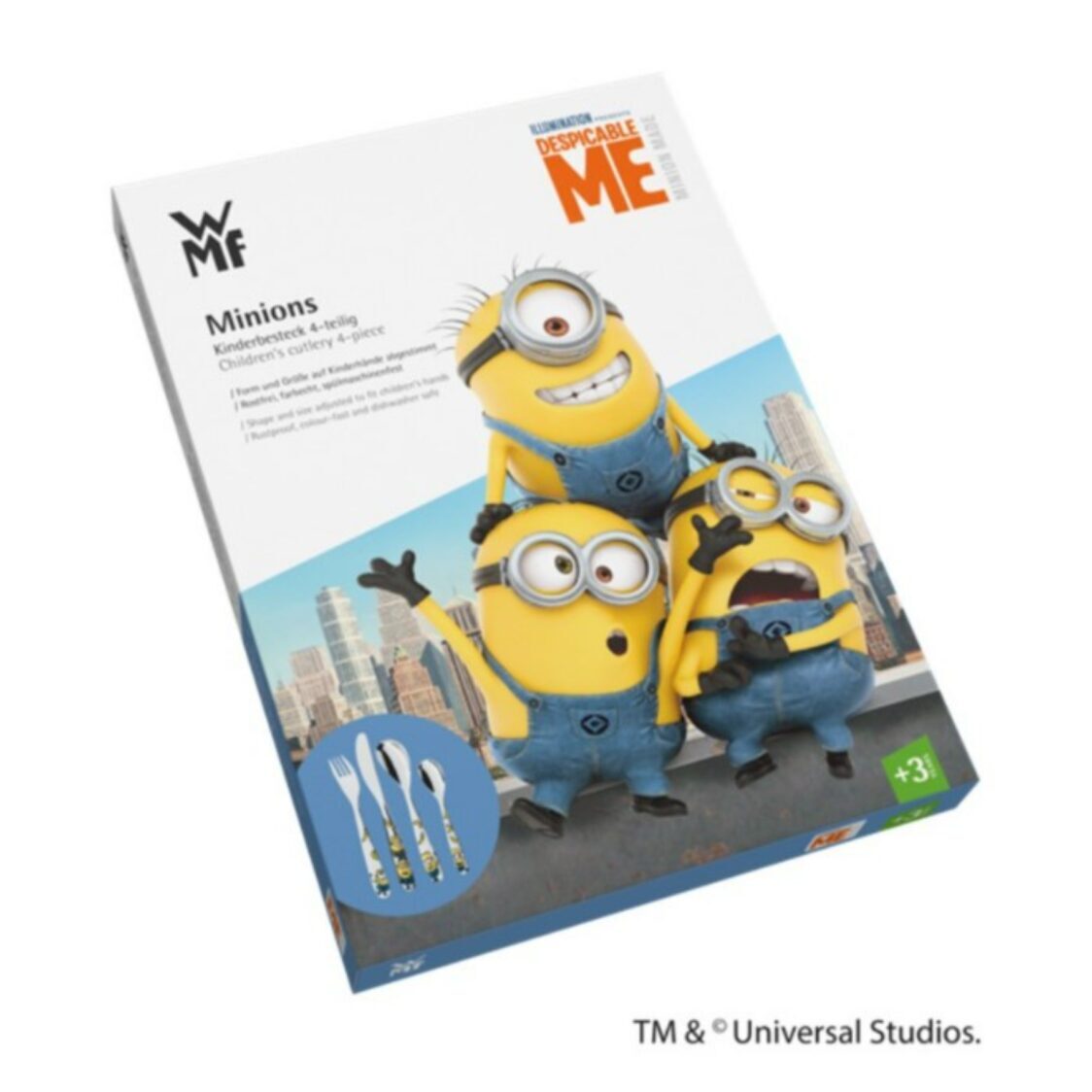 WMF Kids Minions 4pc Cutlery Set (12-8607-6040)