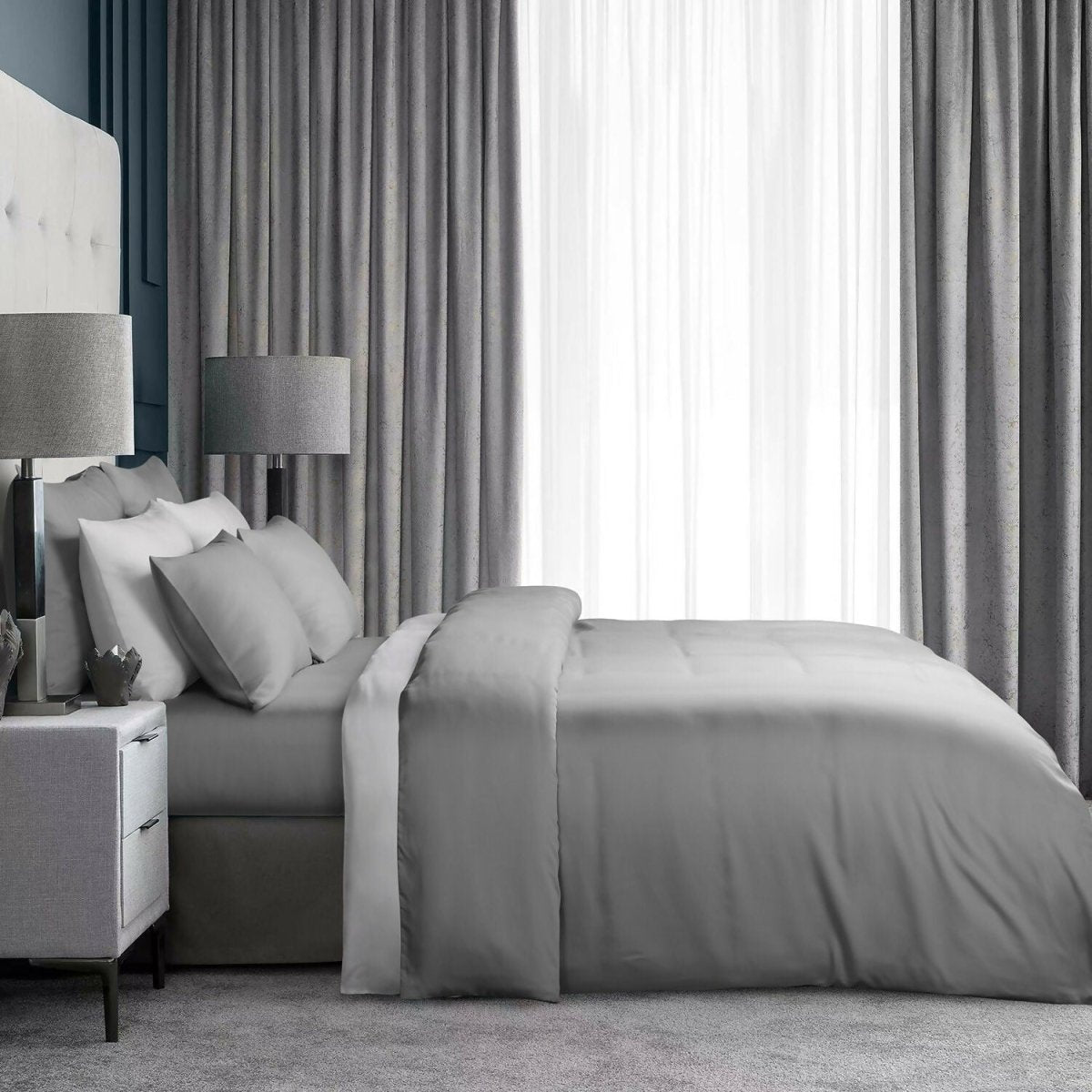 Bellami Sustainable Tencel Bedset - Grey - Metro Singapore Departmental Store - Celebrating 69 Years in SG