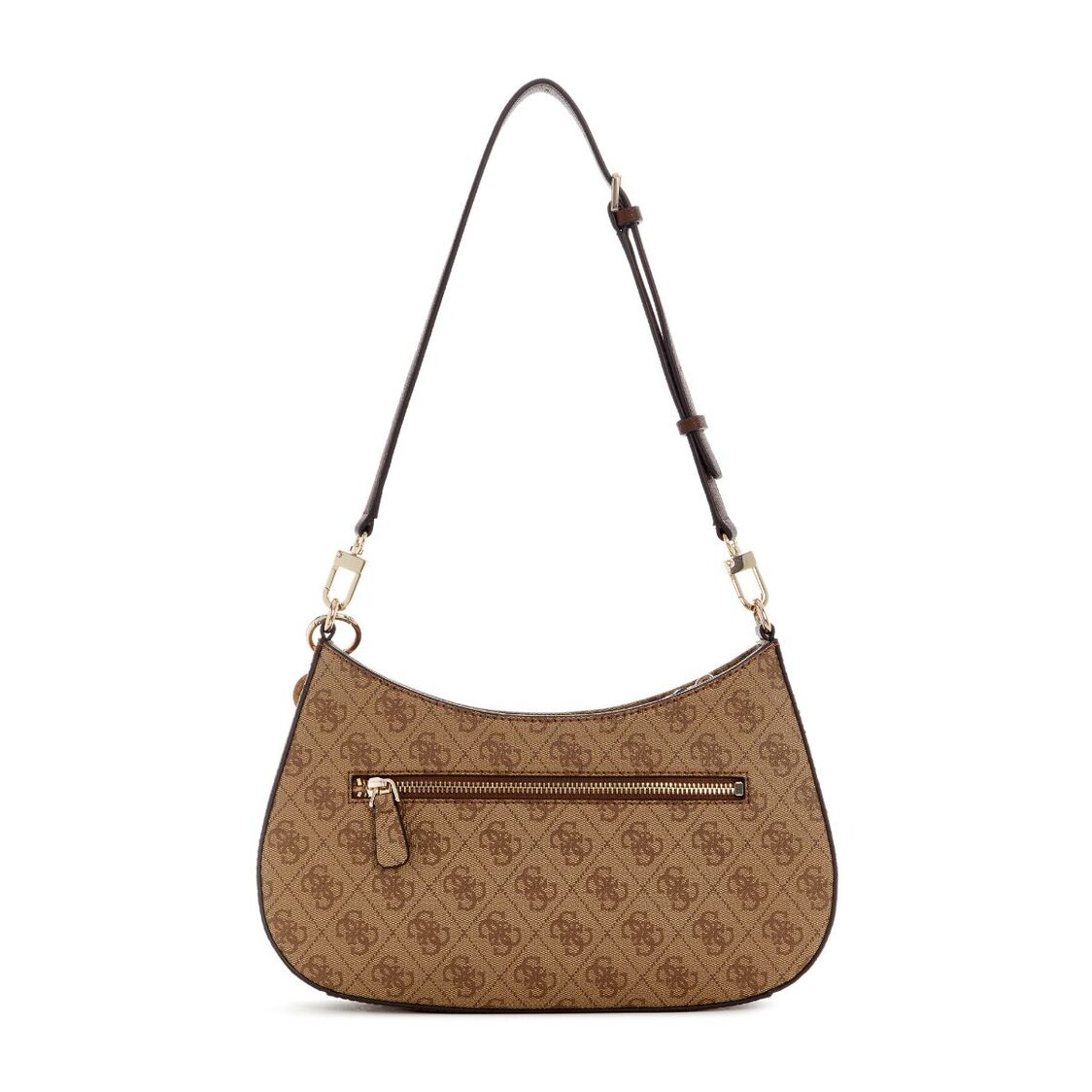 Guess Noelle II Top Zip Shoulder Bag - Slate Logo