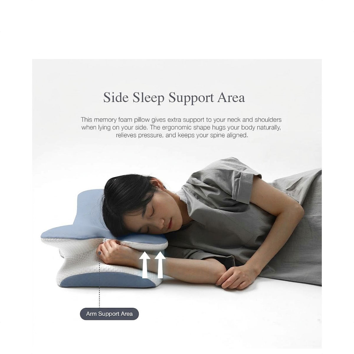Bellami Plus Celeste Memory Foam Pillow