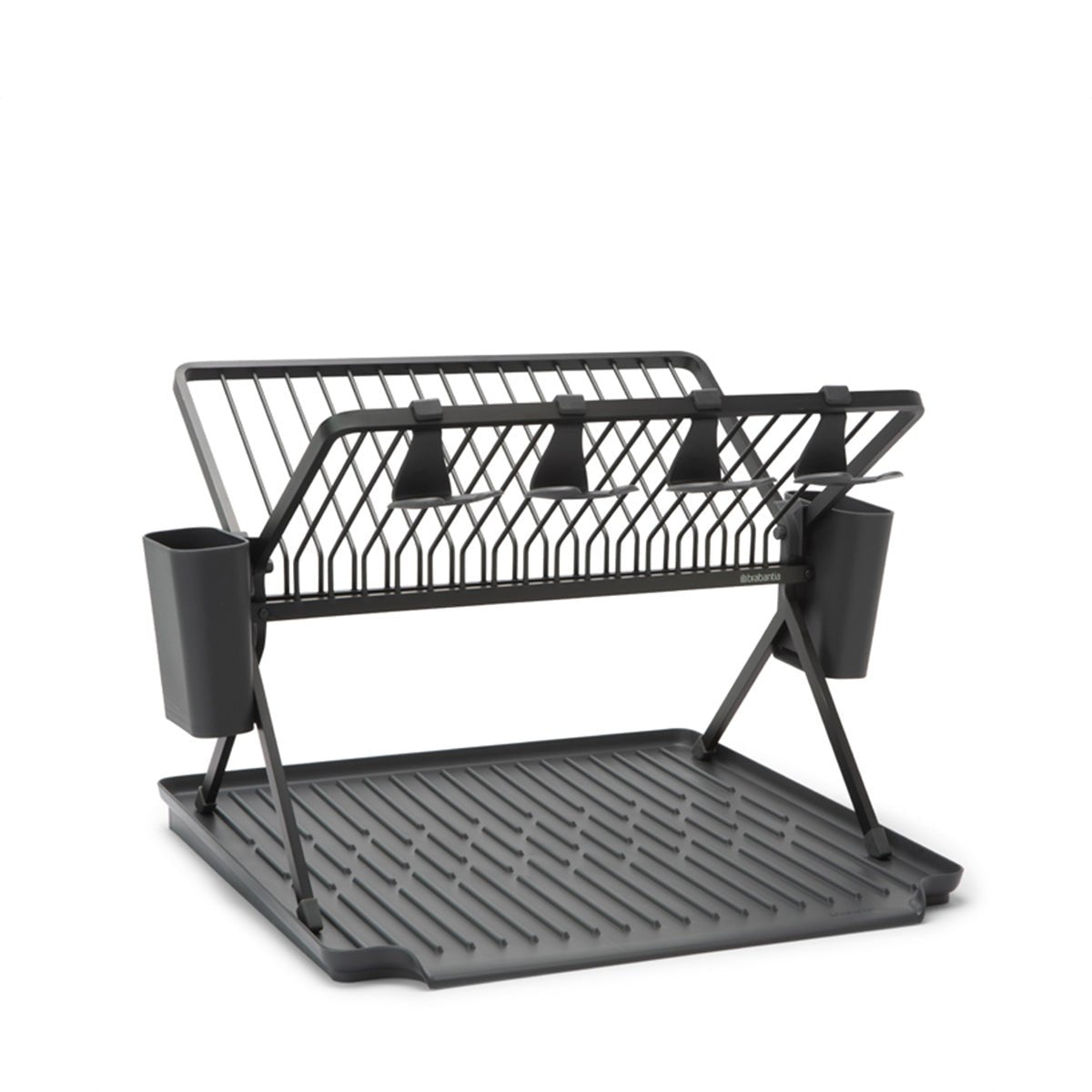 Brabantia Foldable Dish Drying Rack Large - Dark Grey (139482) - Metro Singapore Departmental Store - Celebrating 69 Years in SG