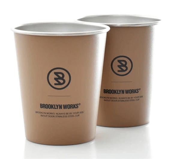 Brooklyn Works Stainless Single Cup 2pcs Set - Metro Singapore Departmental Store - Celebrating 69 Years in SG