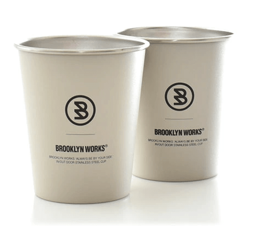 Brooklyn Works Stainless Single Cup 2pcs Set - Metro Singapore Departmental Store - Celebrating 69 Years in SG