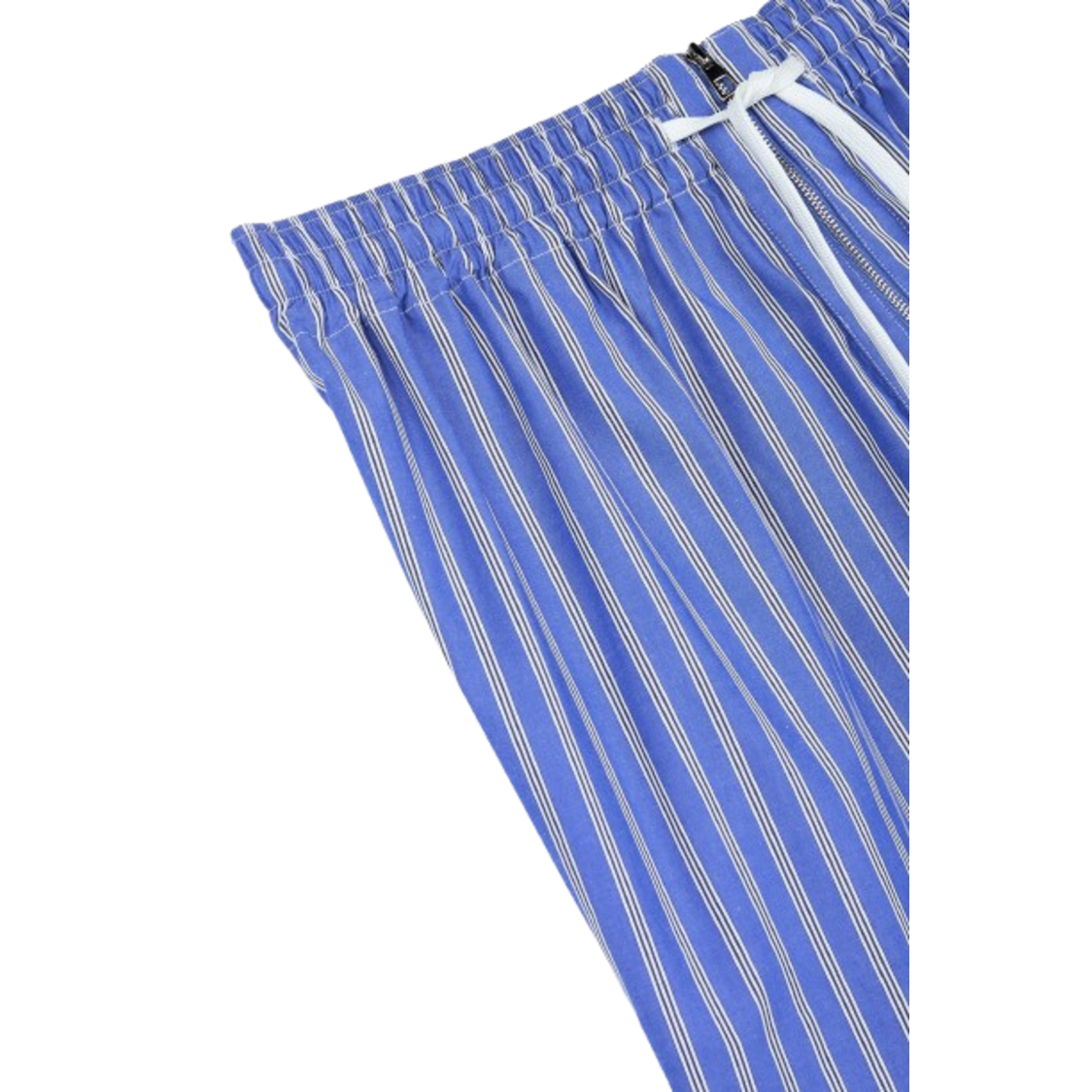 Voice Of Voices Stripe Zipper Pajama Shorts Blue