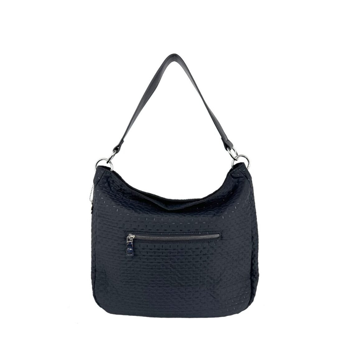 Mel&Co Embossed Nylon Single Handle Bag
