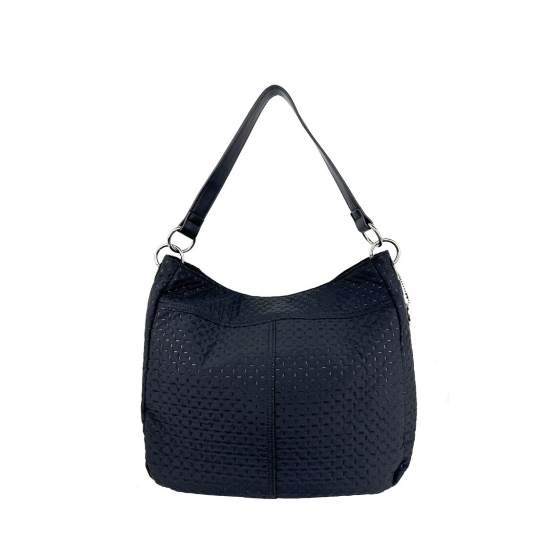 Mel&Co Embossed Nylon Single Handle Bag