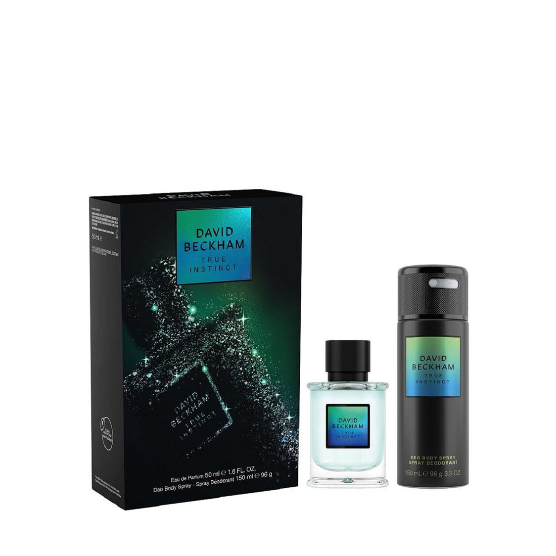 David Beckham True Instinct Eau de Parfum 50ml & Body Spray 150ml