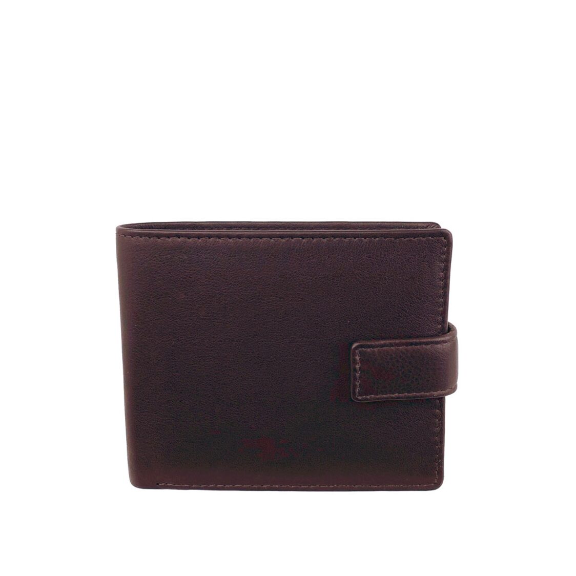 Mel&Co Genuine Leather Bi-Fold With Snap Closure