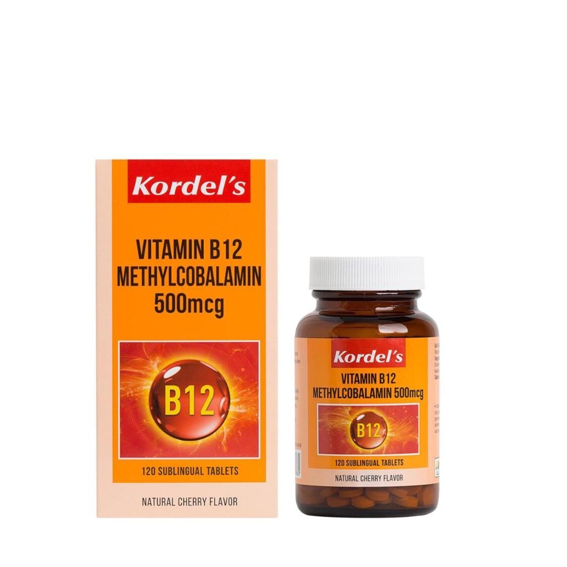 Kordel's Vitamin B12 500 mcg Sublingual Tablets 120s