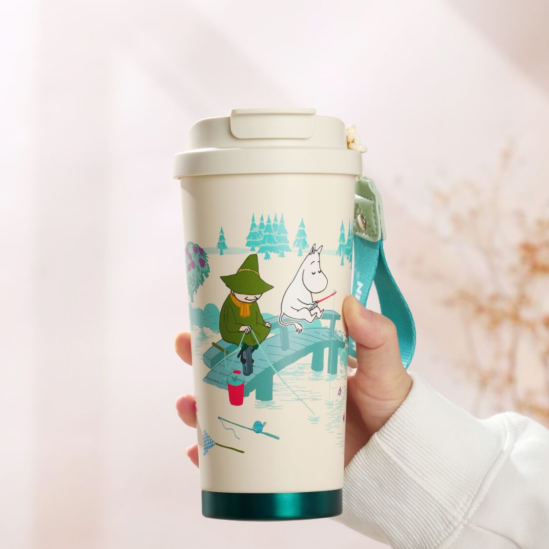 VIPO X Moomin Vaccum Cup 580ml - Happy Fishing MM37433