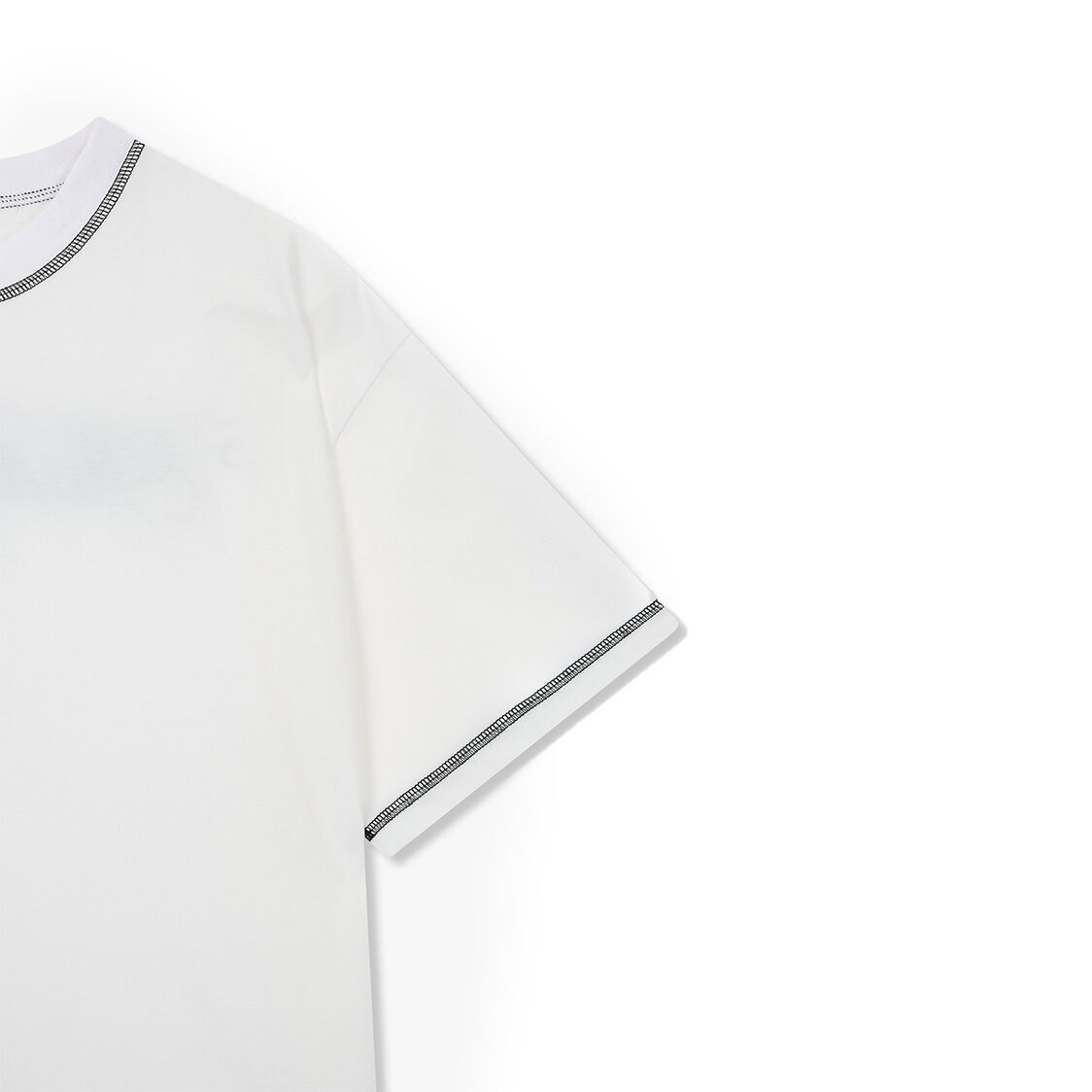 Studio Tomboy Back Logo Embroidered Silket T-Shirt Off White