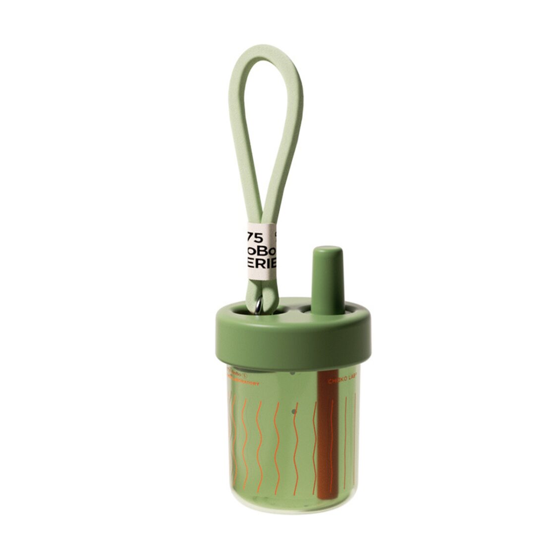Chako Lab 450ml Bobo Straw Cup Round Green