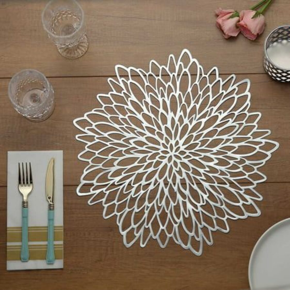J. Rapee Sparkle Placemat Silver