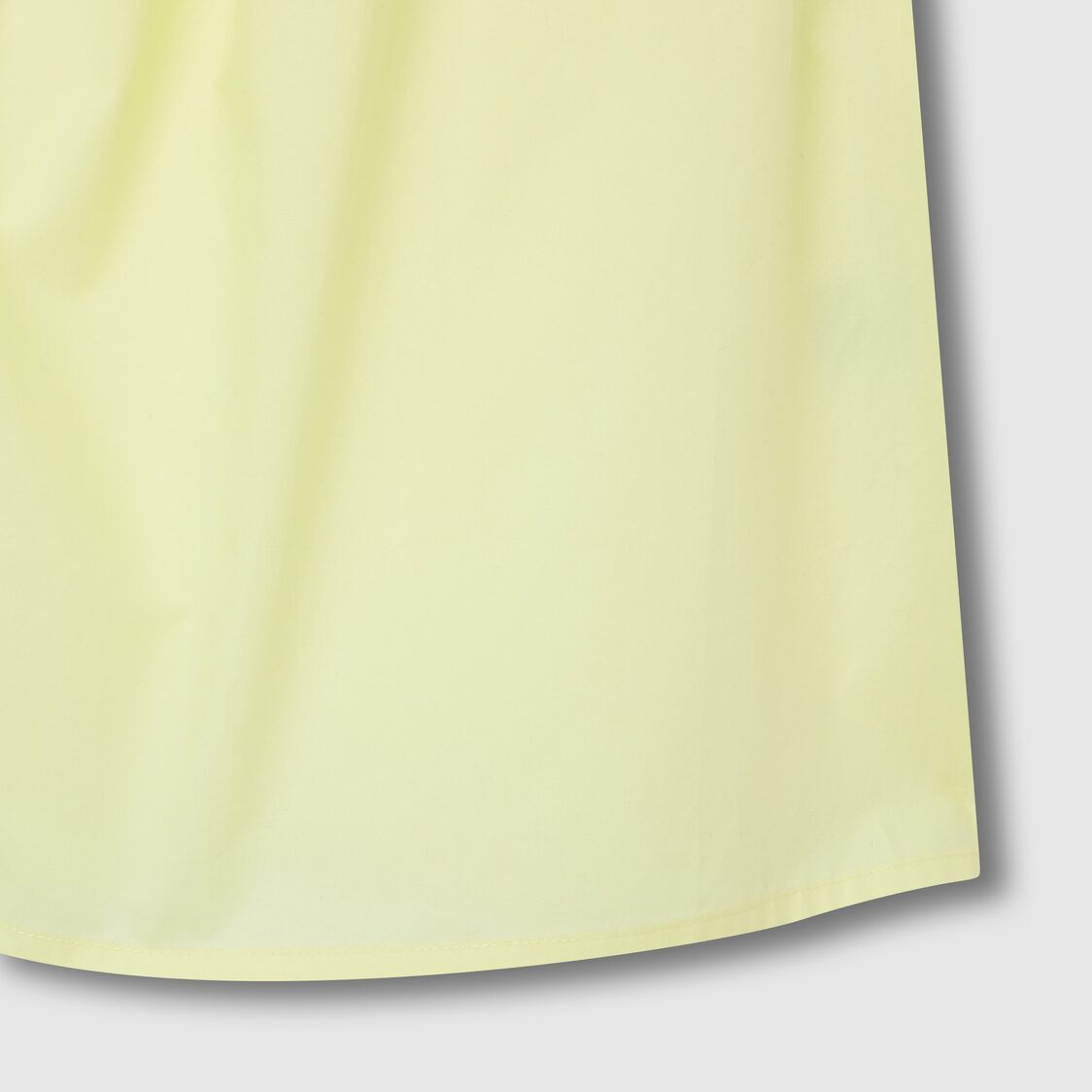 Jaju Women 60s Cotton Shirring Sleeveless Pajama Shirt Yellow