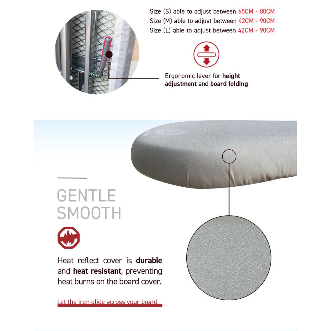 Rene Ironing Board Classic S 95X32cm E70881