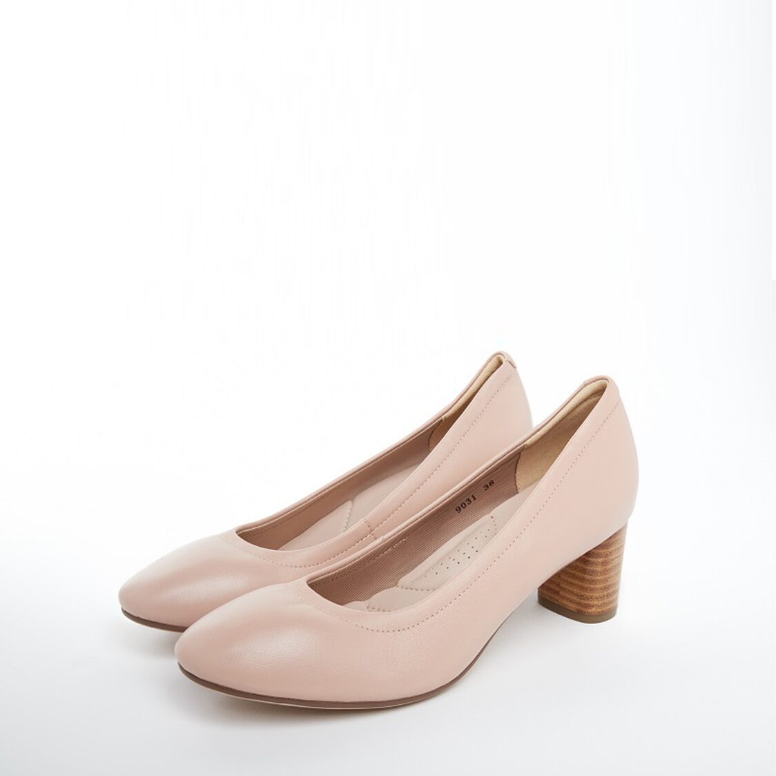 Caratti 9031 Classic Leather Heels Nude (Mid)