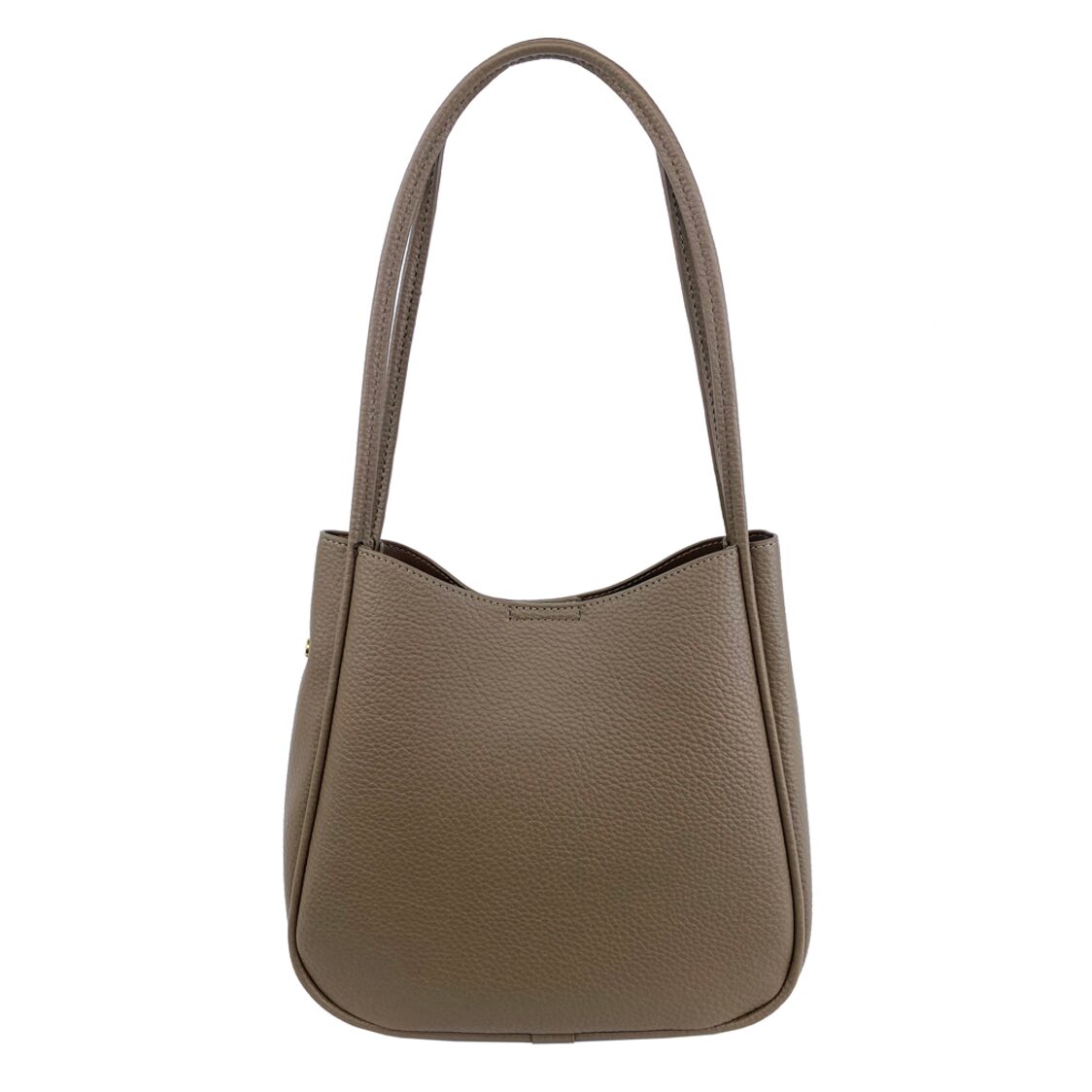 Mel&Co Pebbled Double Handle Shoulder Bag