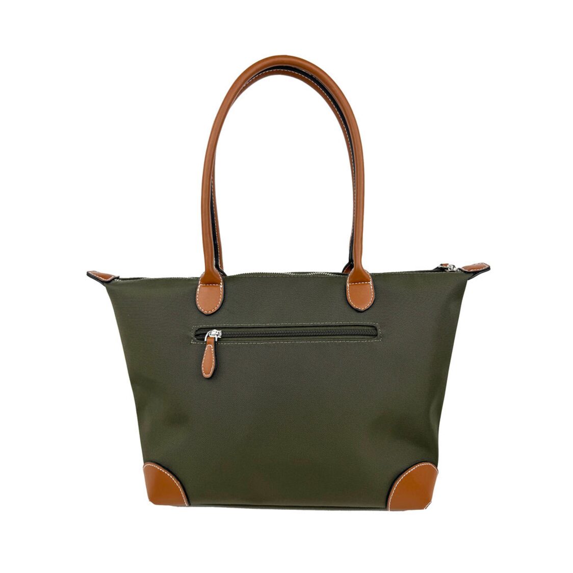Mel&Co Nylon Canvas Tote With Zipper