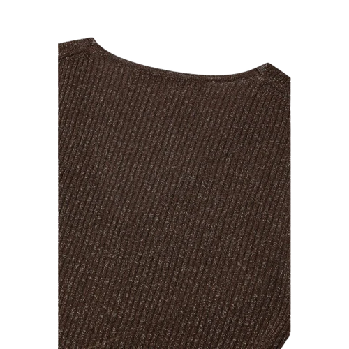 Voice Of Voices Metal V Neck Sleeveless Knit Top