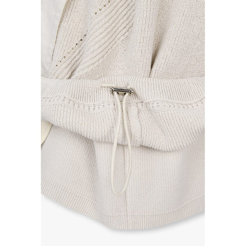 Voice Of Voices Zippered Knit Mixed Jumper